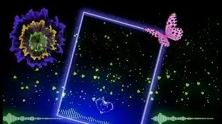 Neon frame Avee player template download link | Awesome Avee player template black screen