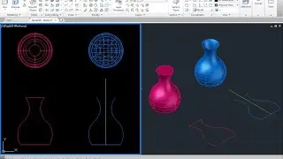 Jarron 3d 1 revolve Autocad