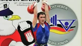 Johny Benidze - 144 kettlebell jerks / Джони Бенидзе - толчок гирь 144 раза