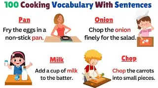 100 Cooking Vocabulary Words in English | Learn Vocabulary | Cooking Words With Sentences | English