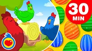 Galinhazinhas e Pintinhos de Cores 1 🐔🐣 e + músicas da fazenda! (30 min) | Um Herói do Coração ❤️