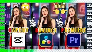 Who is King🔥 ! Remove Green Screen II Premiere Pro VS 🔥DaVinci Resolve🔥 & Capcut !