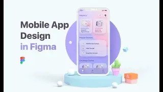 E-learning mobile app design in figma - glassmorphism