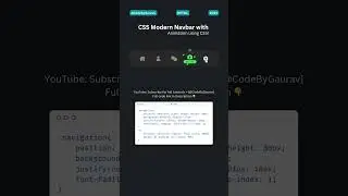 How to Build an Animated Navbar in CSS! 