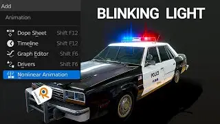 How to Make BLINKING LIGHTS in Blender 3.4 Tutorial (Non-Linear Animation)