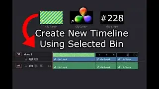 DaVinci Resolve Tutorial: How To Create a Timeline From A Bin