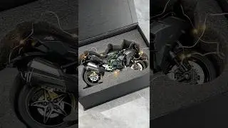 Miniature 1:9 scale Kawasaki Ninja H2R diecast model moto 