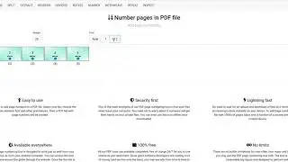 How to add page numbers to a PDF file