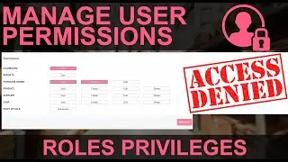 PHP Project: How To Manage User Permissions - Multi User Role Based Application PHP & MYSQL - Part 1