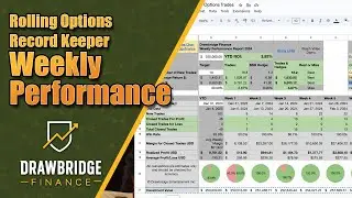 Rolling Options Record Keeper: Weekly Performance Tab