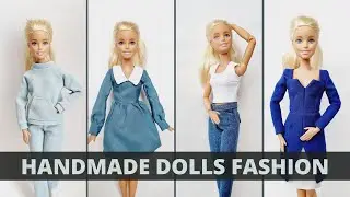 DIY Doll Dress. How To Make Trendy Barbie Clothes