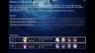 Memory of Xianzhou Stage 6 E0 Kafka E5 Luka showcase - Honkai Star Rail