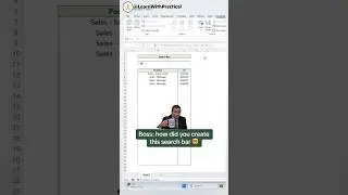 🔍📚how create search bar in Excel | Creative Commands | 