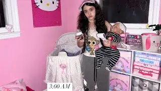 RUTINA DE MADRUGADA DE MI BEBÉ REBORN DE 3 MESES NOAH ( SE ENFERMA A MEDIA NOCHE)
