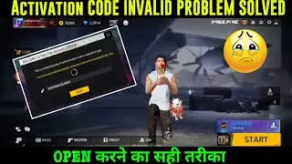Activation code Invalid Please Enter Again Problem Solve in Free Fire OB48 Advance Server