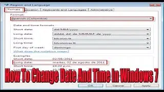 How To Change Date And Time In Windows 7