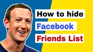 How to hide friends list on facebook 2021