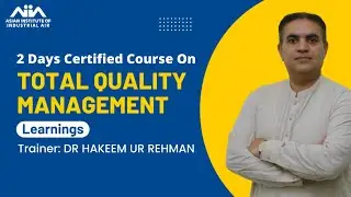 Join Certificate Course on Total Quality Management (TQM), in collaboration with NTU