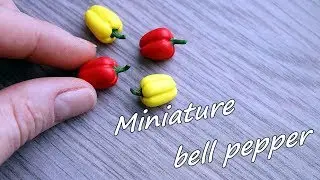 Miniature pepper. Tutorial. Polymer clay.