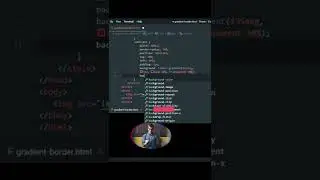 Gradient Border Animation on Profile Pic using Html CSS | CSS Tutorial 