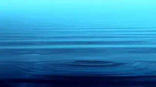 Clear Blue Water Surface Ripples and Waves