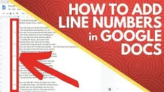 How to Add Line Numbers in Google Docs