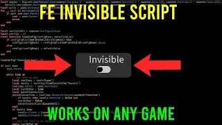 Roblox FE Invisible Script 😈 (Works On Any Game) #roblox #script #exploit #arceusx