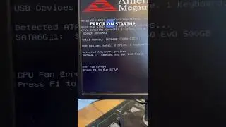 CPU Fan Error!!! 