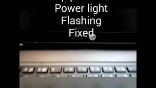 Fix Hp pro book won't turn On or power light blinking