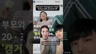 Korea’s ‘Kangaroo Tribe’ : Adults living with their parents 🇰🇷🦘 #korea #news #minivlog