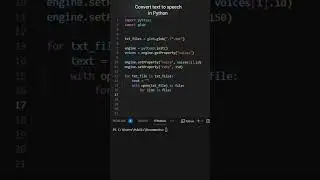 Convert text to speech in Python