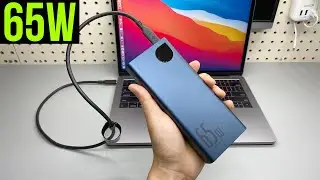 Baseus 65W USB-C / PD Power Bank. It Charges MacBook Pro