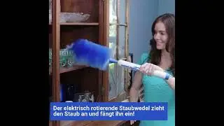 Instant Duster Pro®  | der rotierende aktive elektrische Staubwedel  mit Teleskop Stange