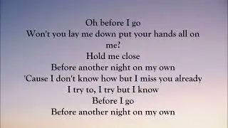 Mimi Webb - Before I Go (LYRICS)