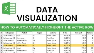 How to automatically highlight the active row. 