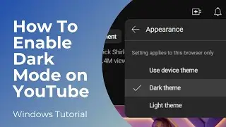 How To Enable Dark Mode on YouTube