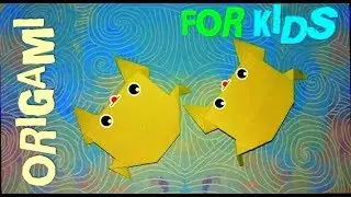 ORIGAMI CRAB simple scheme for beginners and children step by step