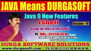 Java 9 New Features || Session - 19 ||Using Jar files in the JShell by Durga sir