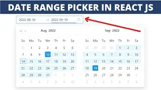 Date  Range Picker in React js ✅ [ Ant Design Datepicker & Date Rangepicker ] By Saifi Code 2022