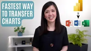 Fastest Way to Transfer Charts From Power BI  to Power Point Presentation (PPT), Excel and Words.