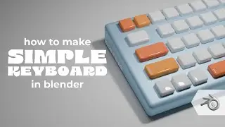 Make a Simple Keyboard in Blender | 3D Modeling Process