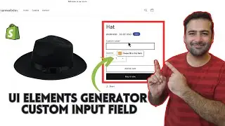 Shopify UI Elements Generator - Custom Input Field - [Product Page Shopify]