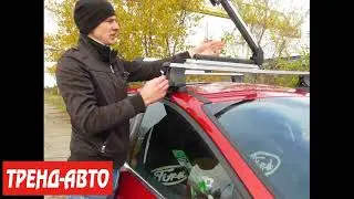 Установка креплений для лыж на крышу