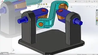 Solidworks assembly motion study tutorial - Space Joint Mechanism design tutorial