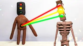 🔥TRAFFIC LIGHT HEAD Plush TOY DIY. Trevor Henderson Creatures. How To Make Doll SCP Handmade Monster