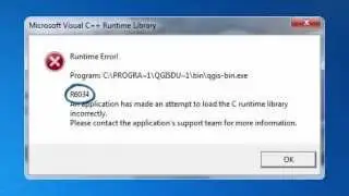 Quick Guide to fix Runtime Error R6034