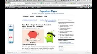Class Bank & Raffle -- Google Sheets Add-On for ClassDojo