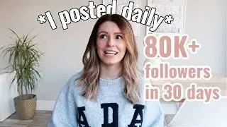 *experiment* I posted daily on Instagram and this happened ⚡ I Grew to 80K Followers in 30 days