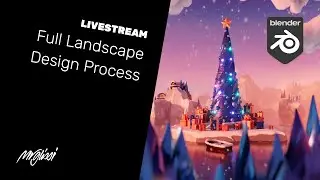 LIVE – Building a Christmas Scenery in Blender 3.0