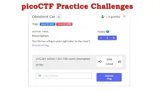 picoCTF General Skills Obedient Cat | CTF 01